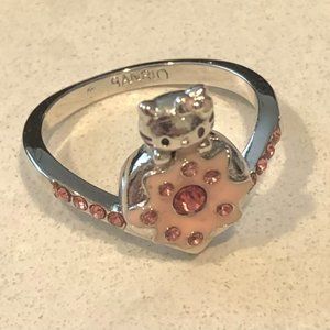 Hello Kitty Sanrio Official Size 7 Silver Ring